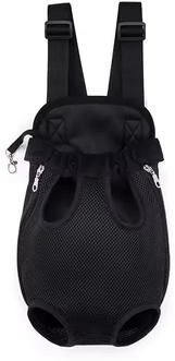Uplift Essentials Hands Free Breathable Mesh Pet Front Carrier Backpack black xl
