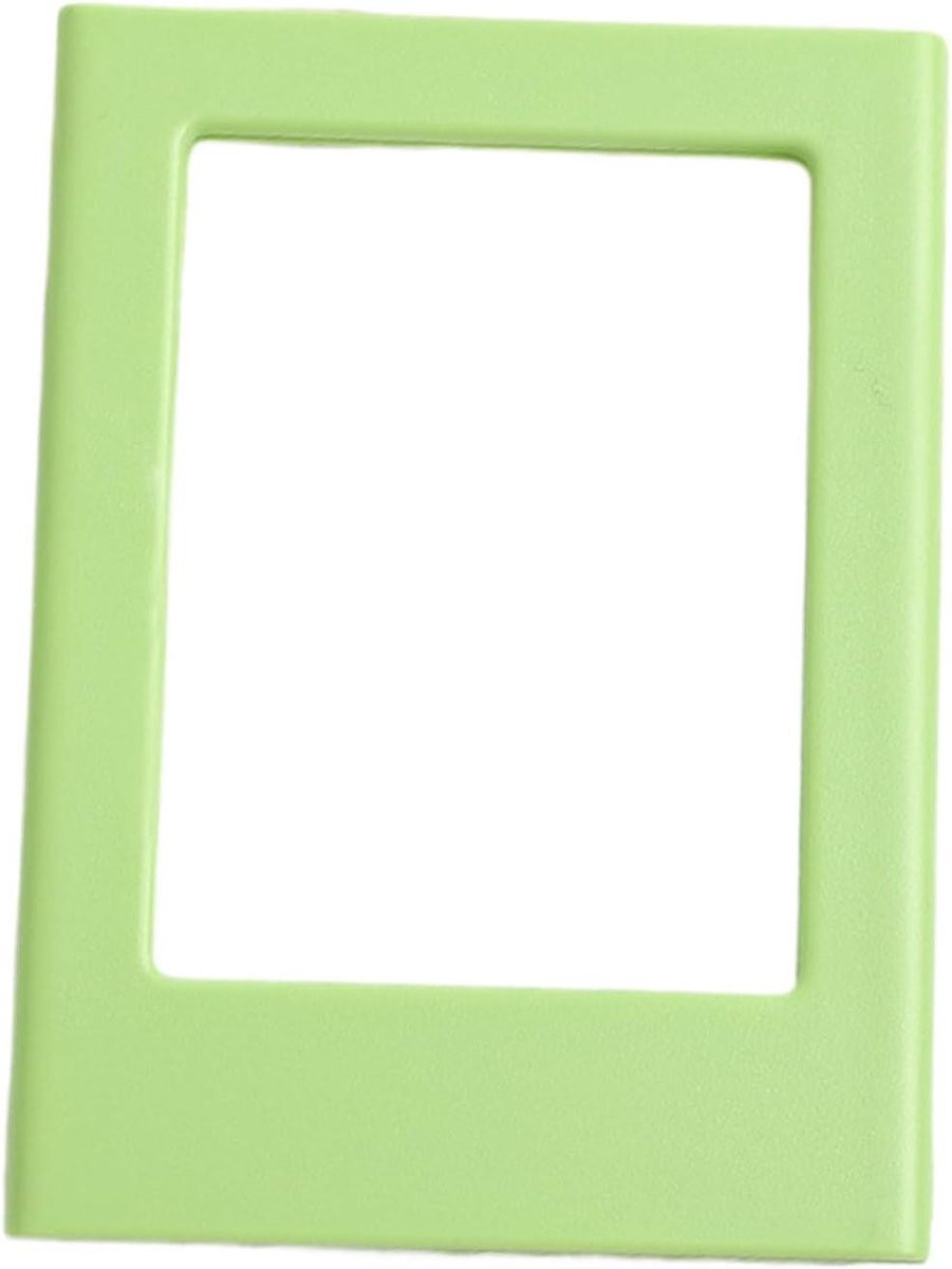 Magnetische fotolijsten voor kunstwerk display met transparante beschermhoes, Lichtgroen, 6,5 x 8,9 cm