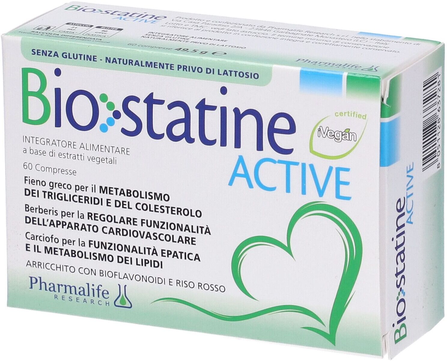 PHARMALIFE RESEARCH Srl Pharmalife Research, Biostatine Active, 60 Compresse
