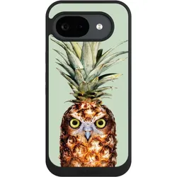 Nivocase Handyhülle für Google Pixel 10a Hülle NIVOpure Case Schwarz Ananas Eule Vogel (Google Pixel 10a), Smartphone Hülle, Schwarz
