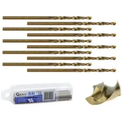 GEKO, Bohrereinsatz, Bohrer für Metall 9mm HSS, 10er Pack (9 Millimeter)