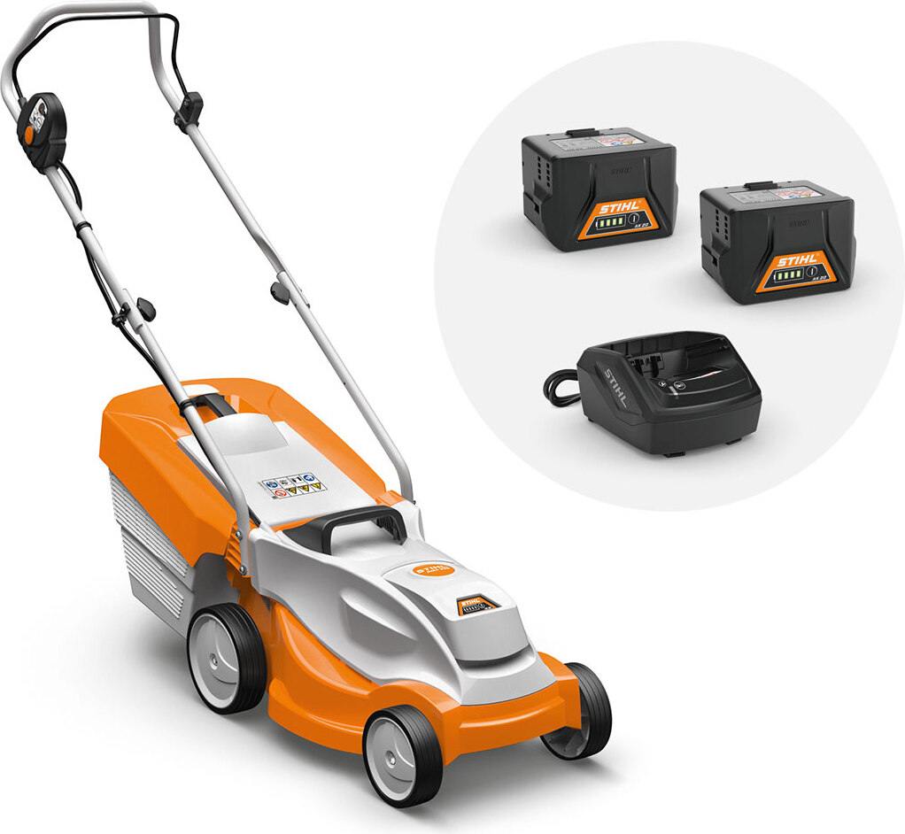 AKKU RASENMÄHER STIHL RMA 235, SET mit 2x akku AK20 und ladegerät AL 101
