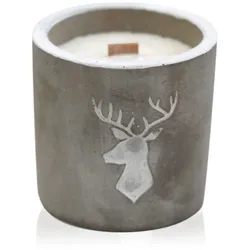 Med Concrete Soy Candle - Stag Head - Whiskey & Woodsmoke