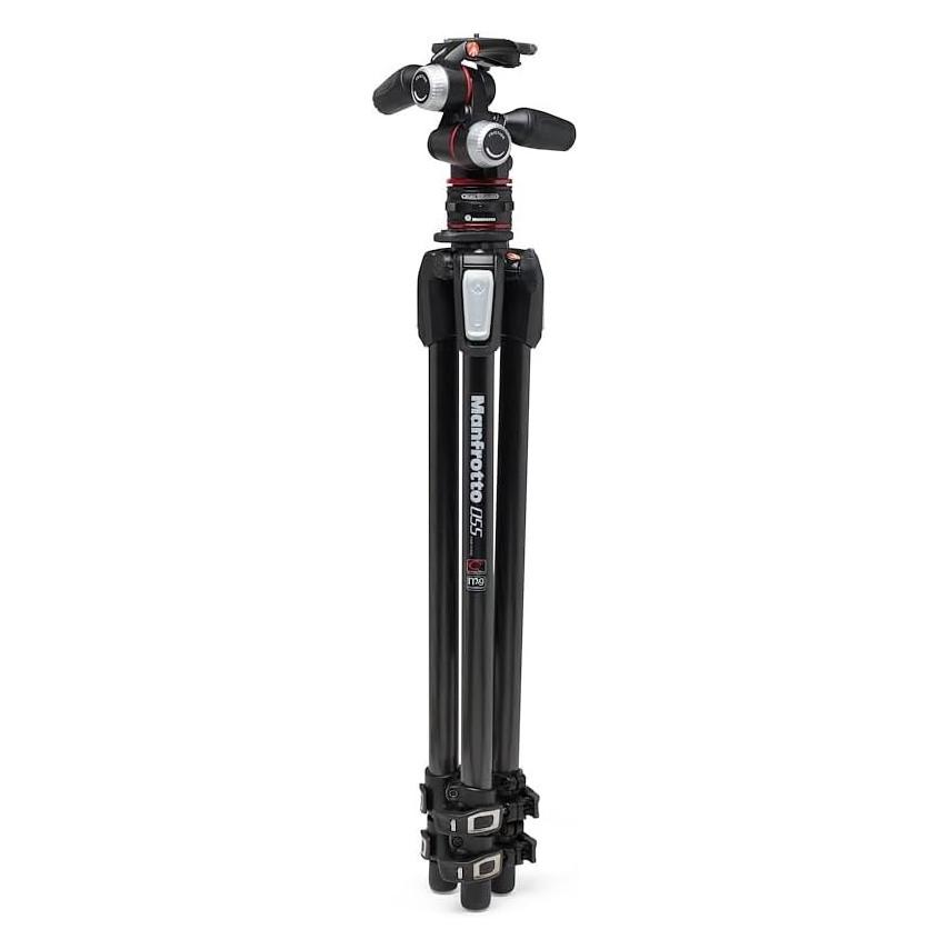 Manfrotto 055XPRO Carbon Tripod w/3W H. (Metall) (MK055CXPRO33WQR)