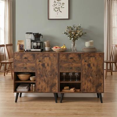 Lirago "31"" Sideboard Cabinet with 2 Open Compartments and 2 Drawers"