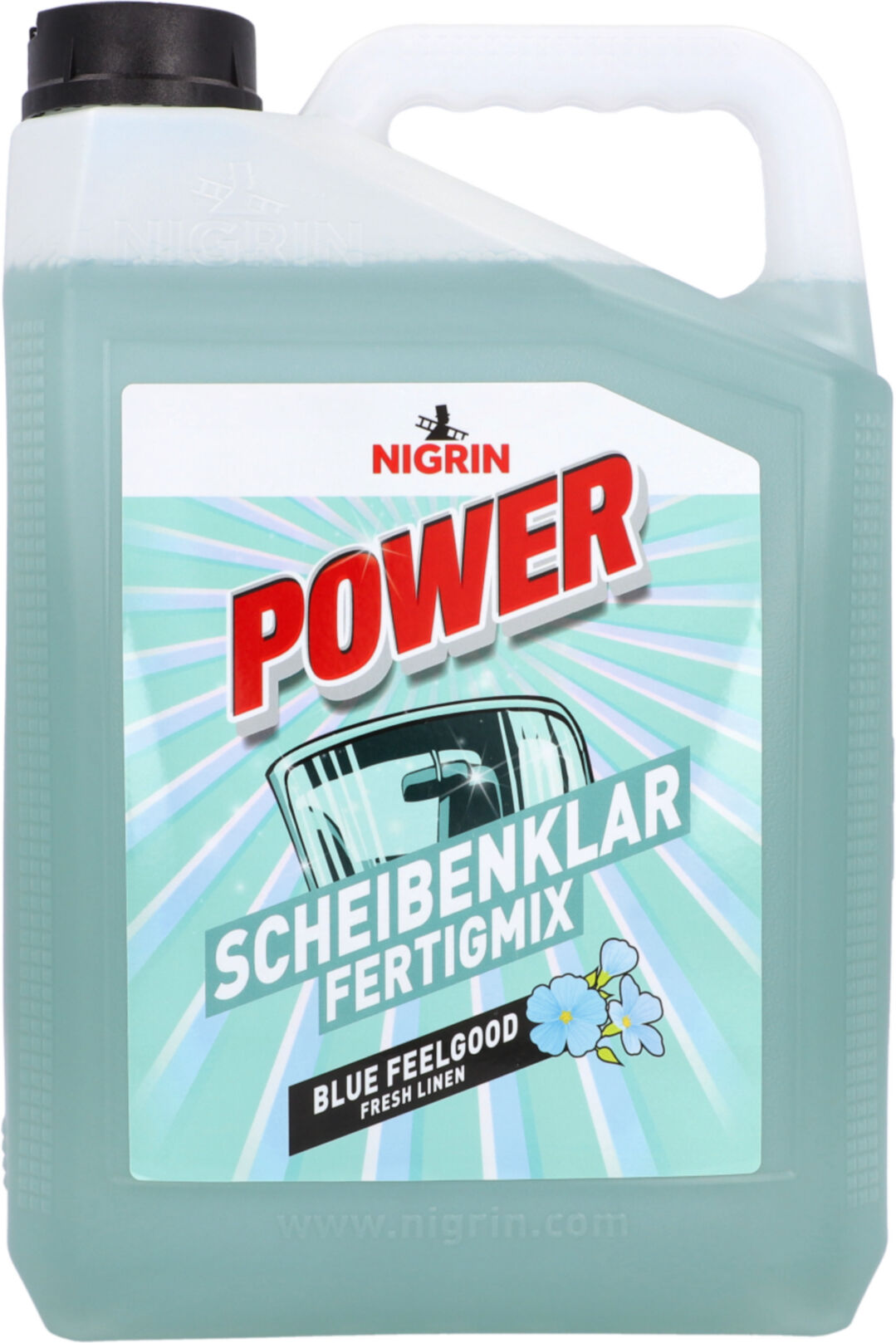 Nigrin Scheibenreiniger Power Scheibenklar Fertigmix Frische Wäsche [5 L] 748486 5l