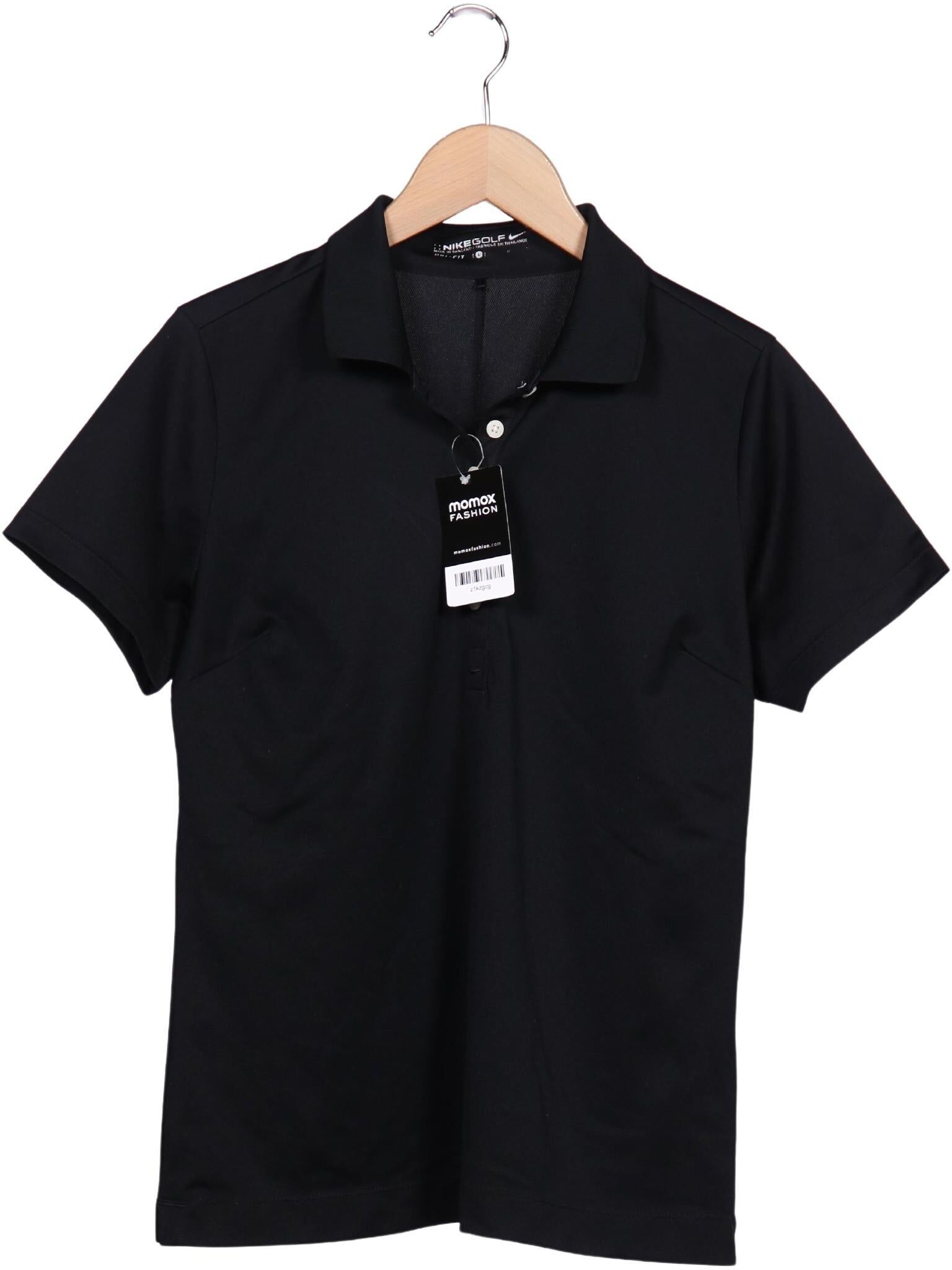 Nike Golf Damen Poloshirt, Schwarz, Gr. L, Synthetik - Second Hand