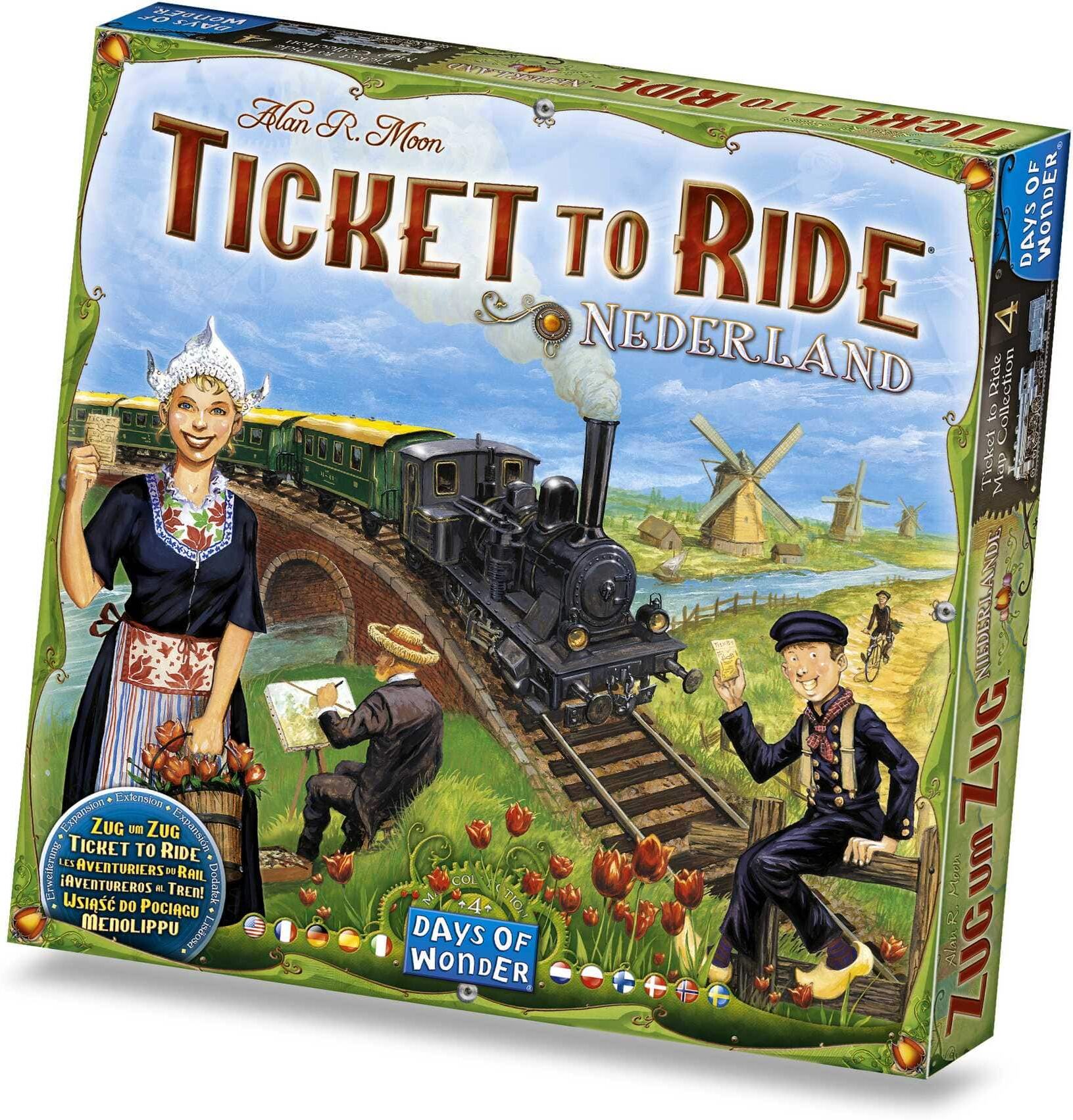Days of Wonder Ticket to Ride Map Collection: Volume 4 – Nederland Board Game Expansion for Experienced Players