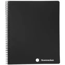 4x Soennecken, Heft + Block, Officebook 2351 DIN A4+ 90g 80Bl. 4fbg. Rand 3Register kar. (A4+, Kariert)