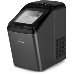 Klarstein Partytime Eiswürfelmaschine Klareis 15kg/24h Edelstahl Schwarz-Metallic