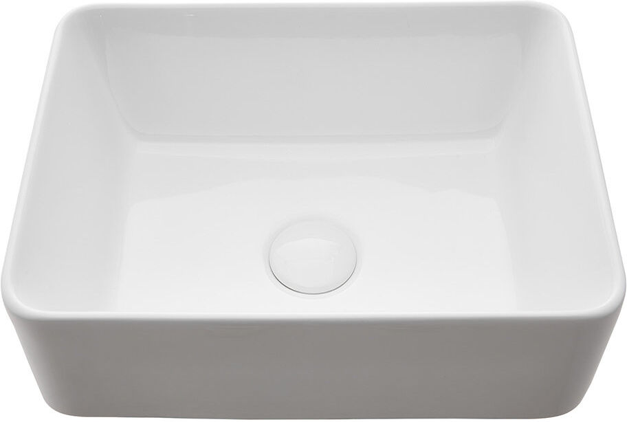 Belfry Bathroom 475mm L x 365mm W Chrome Ceramic Rectangular Sink Chrome 365mm W