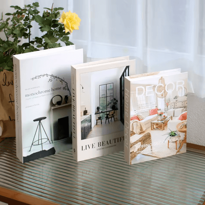 Inspire Picks Luxury Decorative Fake Books Set Stylish Coffee Table Decor Ornaments (3pcs) 15