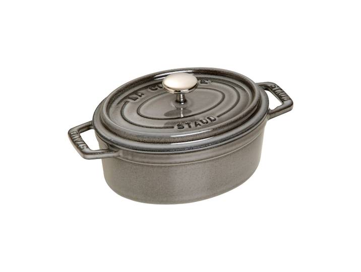 STAUB Cocotte ovale La Cocotte Staub 0,6 L Gris graphite