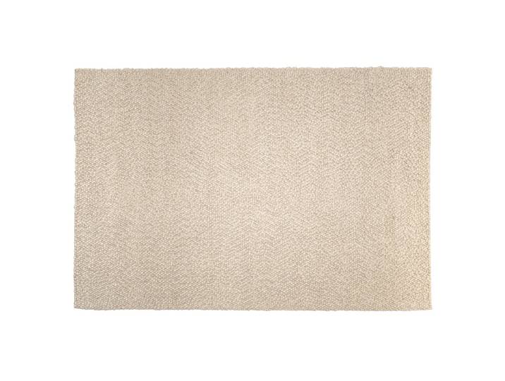 Tapis rectangulaire 300x400cm en laine bouclée couleur beige