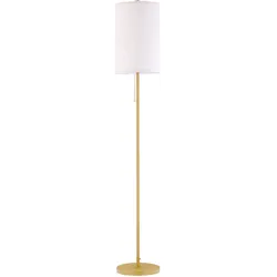 STEHLAMPE Leinen Stahl Cremeweiß