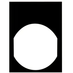 Schneider Electric ZBY42101 Schild 30x40mm, schwarz, für weiße Beschriftung  - 10 Stück