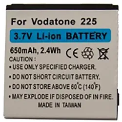 Akku für Vodafone 225, wie Li3706T42P3h383857, 650 mAh