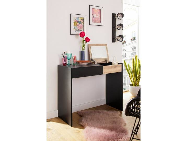 loft24 Schminktisch Ophelia - Frisiertisch Kosmetiktisch Schminkkonsole Make-Up Tisch, Frisiertisch mit integriertem Spiegel, Konsolentisch, modern