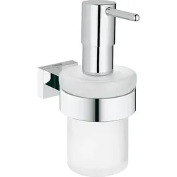 Seifenspender mit Wandhalter Grohe Essentials Cube chrom