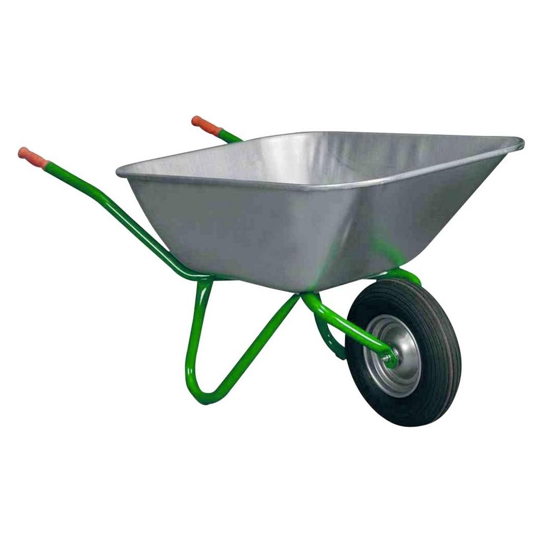 Mefro Schubkarre Bully 140 gelb/ grün, Traglast: 250 kg (RO011142)