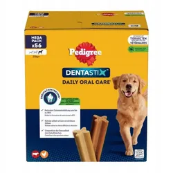 PEDIGREE DentaStix (große Rassen) Dental Delikatesse für Hunde Multipack 8x270g (56 Stück=2160g)