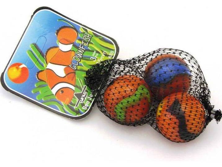 Don Juan Clownfish - Knikkers 35mm - Set van 3