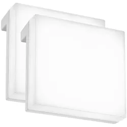 Briloner, Bilderleuchte + Spiegelleuchte, LED Spiegel- / Aufbauleuchte, 2er Set, IP44, Weiss, 2x LED / 3,5W (330 lm)