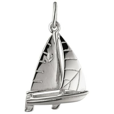 Kettenanhänger JOBO "Anhänger Segelschiff", silber (silber 925), Schmuckanhänger, Damen, Silber 925 (Sterlingsilber), Kettenanhänger, 925 Silber