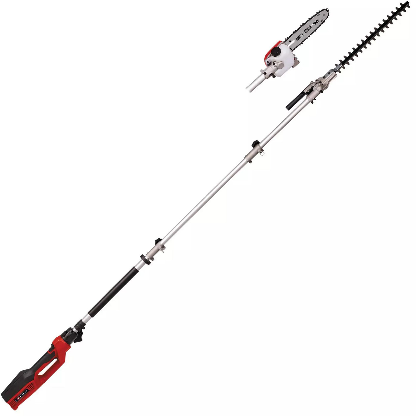Einhell Elektrische heggenschaar en hoogstamzaag GC-HC 90/2046 T, 900 Watt, Rood/Zwart