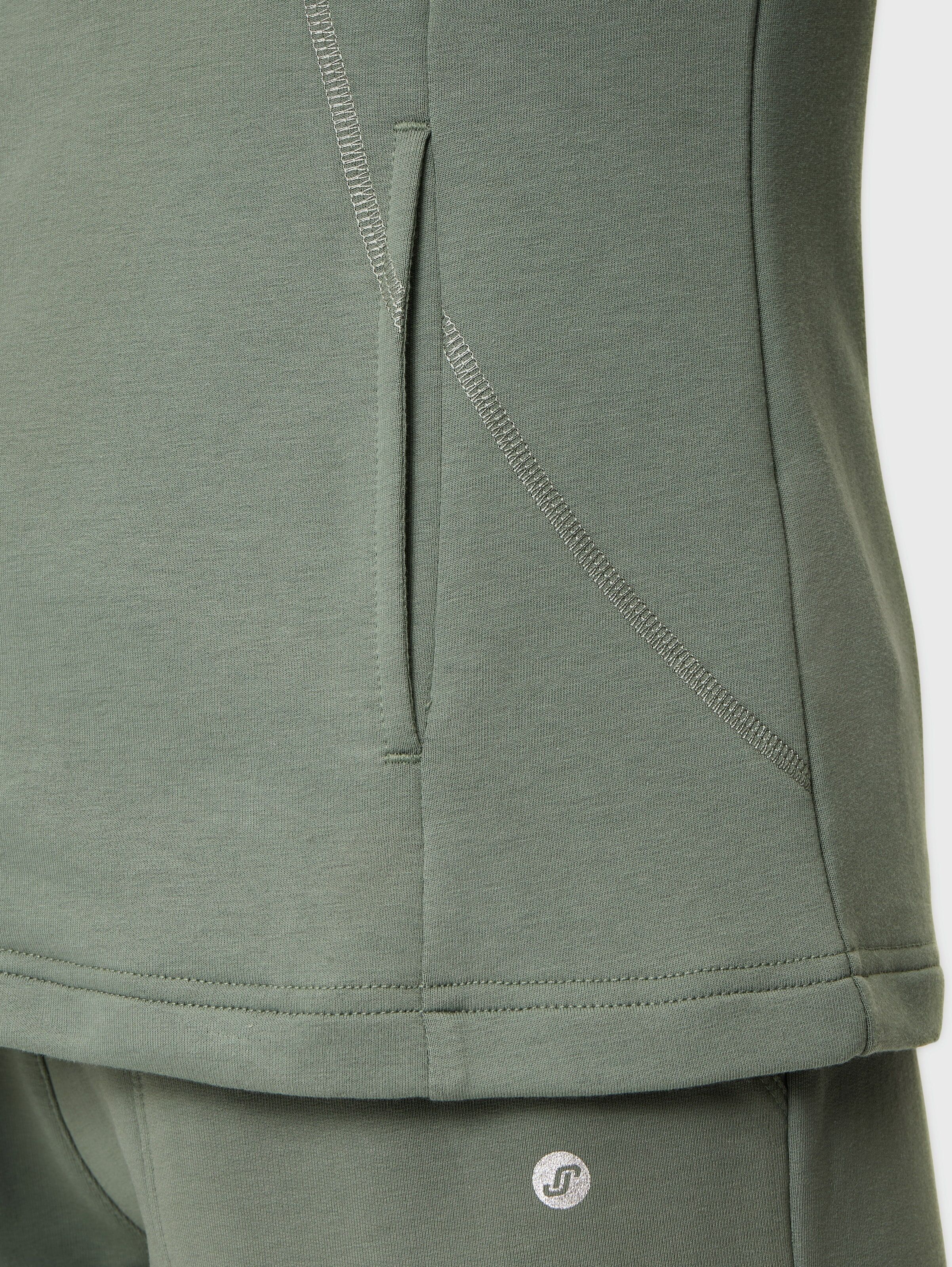 Sweatjacke JOY SPORTSWEAR "DORIT", Damen, Gr. 36, grape leaf, Obermaterial: 70% Baumwolle, 25% Polyester, 5% Elasthan, normal, Sweatjacken Sweatjacke, mit Reissverschluss, Langarm, aus Baumwolle, Polyester und Elasthan grape leaf 36