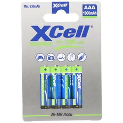 XCell Telefon Akku AAA , Phone Power Akku Micro/AAA 1000mAh 4er Pack