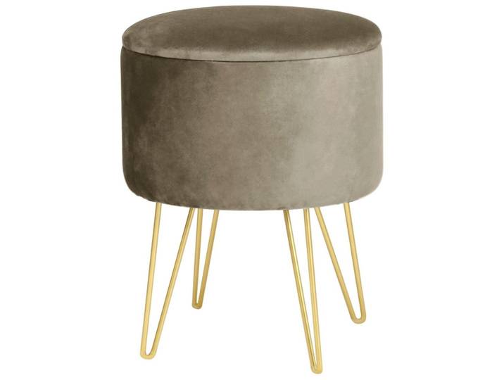 SITZHOCKER mit Stauraum Beige 35/45/35