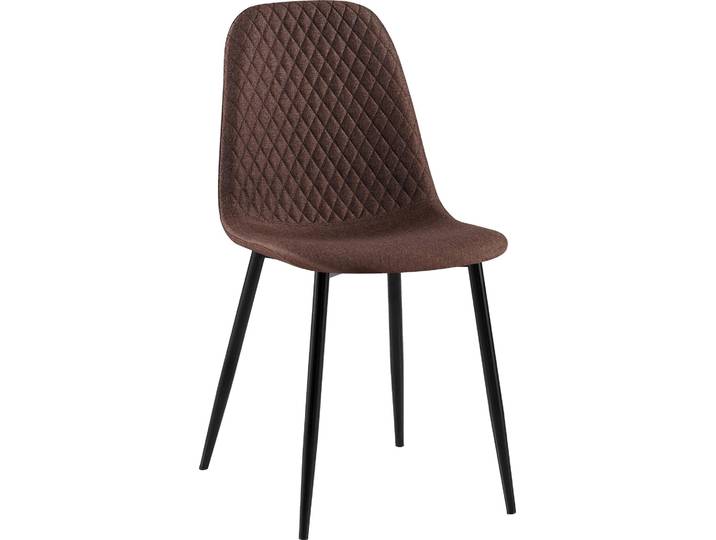 CLP Stuhl Giverny mit Ziernähten braun Material Stoff