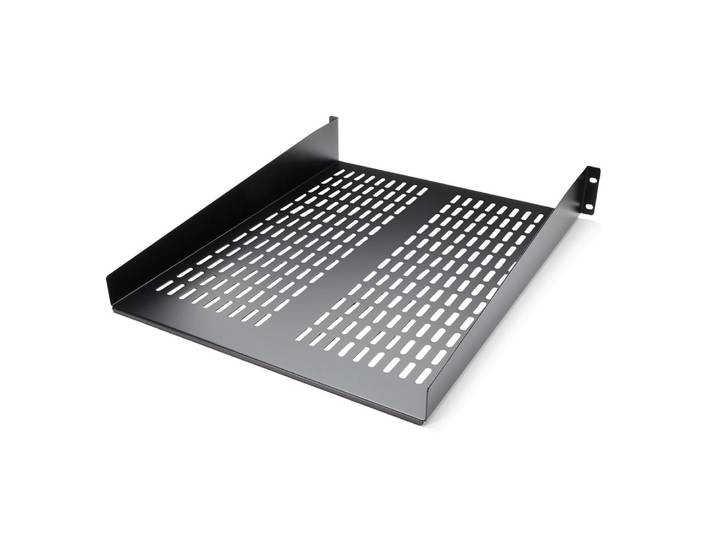 StarTech.com Etagère ventilée montée en rack 2U 22 pouces - Etagère d'armoire serveur fixe - 22 kg, Etagère, Noir, Acier, 22,6 kg, 2U, CE, TAA, REACH