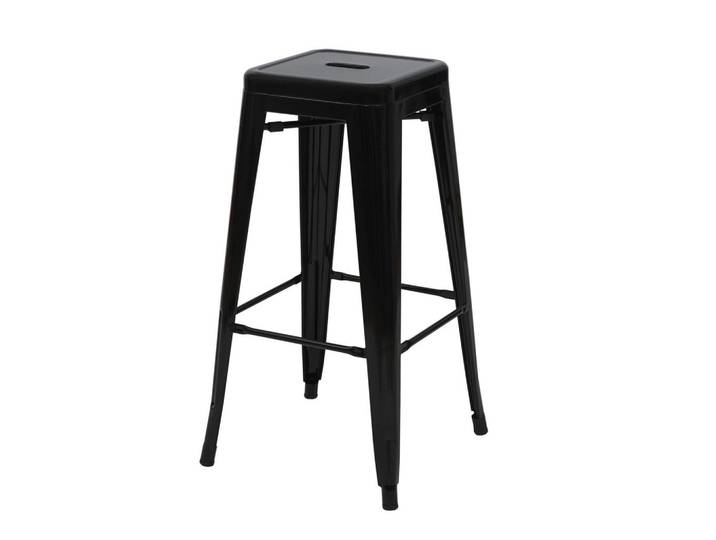 Jamb Barhocker Metall Grau, Metall, 43x77x43 cm, Esszimmer, Barmöbel, Barhocker