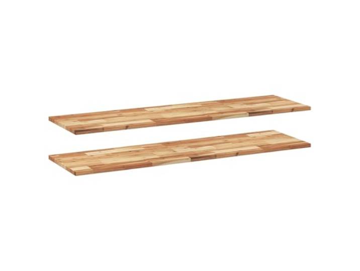 LASWWQMRF Schweberegal 2er Set 120x40x2 cm Akazie Massivholz Holzregal Rustikales Wandboard aus geöltem Akazien-Massivholz als vielseitige Ablage für Wohnzimmer, Küche und Schlafzimmer.