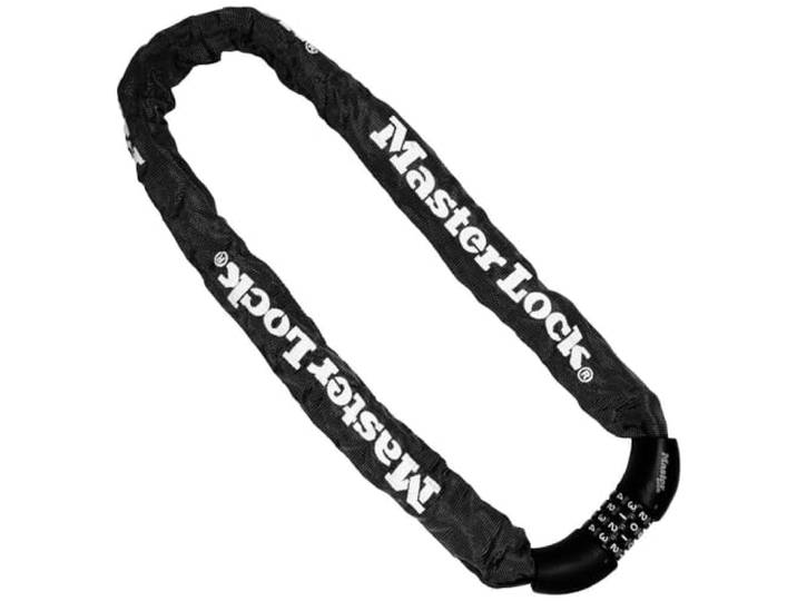 Master Lock Chaîne Antivol Vélo [Combinaison] [90 cm Chaîne] 8392EURDPRO - Idéal pour les Vélos\, Vélos Electriques\, VTT et autres Noir