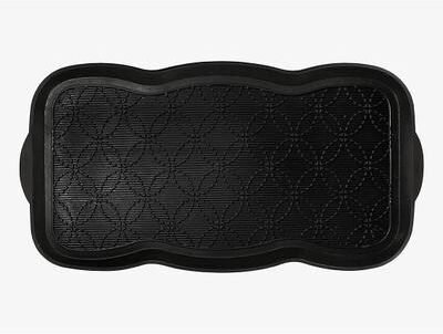 A1 Home Collections Heavy Duty Flexible 16 in x 31 in 100% Rubber Boot Water Resistant Utility Shoe Mat
