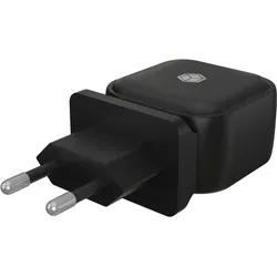 Icy Box Adap Power Supply 2-Port, USB + USB-C (38 W, 2 Ports), USB Ladegerät, Schwarz
