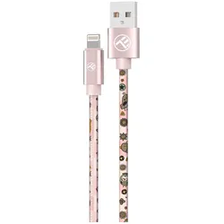 Tellur Graffiti USB to Lightning cable 3A 1m pink (1 m, USB 3.2 Gen 1, 15 W), USB Kabel