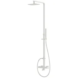 Steinberg Serie 160 Brauseset 1602721BN mit Aufputz-Thermostatarmatur, Regen-/Handbrause, Brushed Nickel