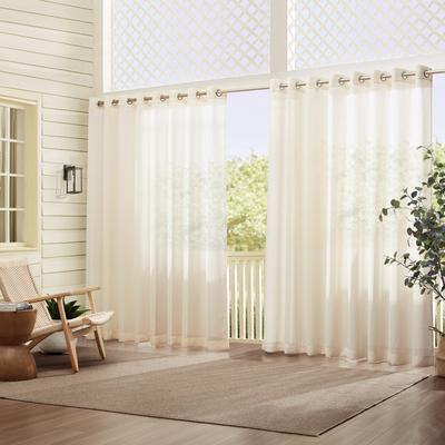 Threadmade Carmen Sheer Extra-wide Indoor/Outdoor Sheer Window Curtain