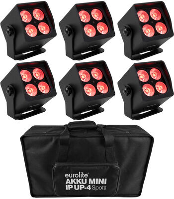 Eurolite Mini IP UP-4 QCL Sp MK2 Bundle noir