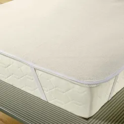 Traumschlaf Molton Matratzenauflage aus 100% Baumwolle kochfest 80x200 cm - beige