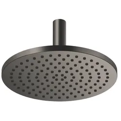Dornbracht Regenbrause SERIENSPEZIFISCH Dark Platinum gebürstet, 300 mm Durchmesser mit Deckenanbindung und FlowReduce-Funktion