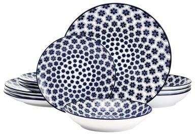 Pfaltzgraff Blooming Delight 12-Piece Dinnerware Set, Service for 4