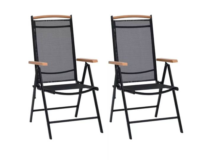VidaXL - Klappstuhl gewebe, One Size, Schwarz