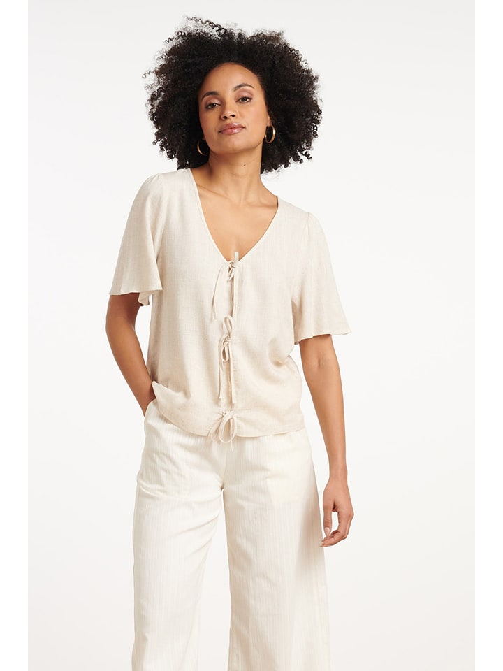 Smashed Lemon Bluse in Beige - XL