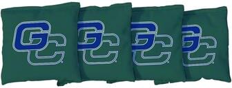 Skip's Garage Georgia College Bobcats Green Cornhole Bags