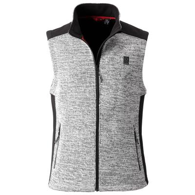 Fleeceweste LPO "Sammy", Herren, Gr. M, grau (asphalt), Strick, Obermaterial: 90% Polyester, 10% Wolle. Futter: 100% Polyester, regular fit hüftbedeckend, Westen Fleeceweste, auch in Großen Größen erhältlich